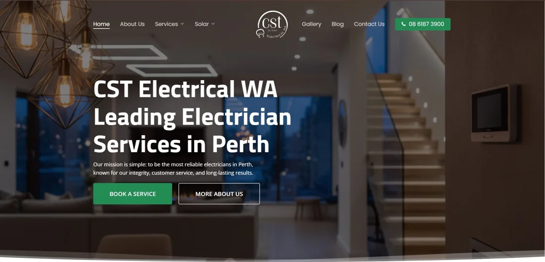 CST Electrical WA website design