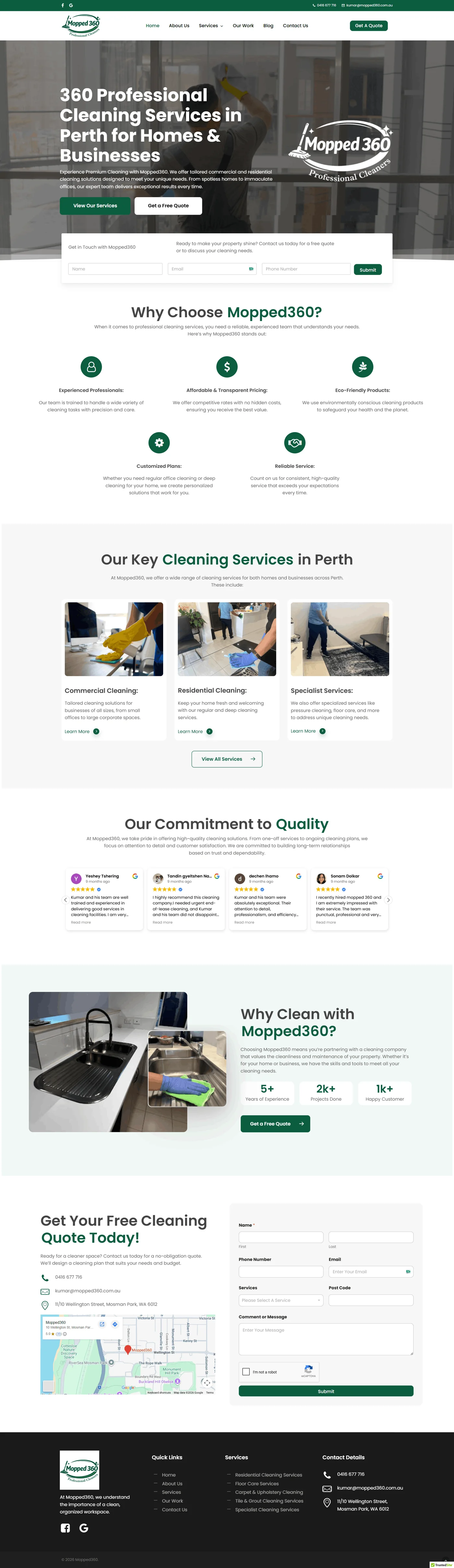 Full Mopped 360 website design