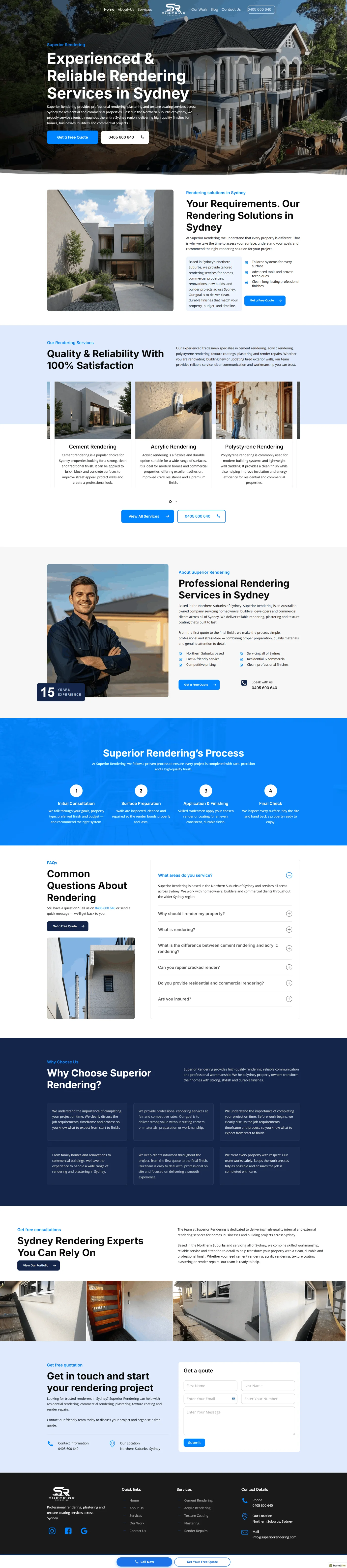 Full Superior Rendering website design